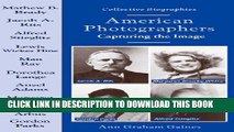 [PDF] American Photographers: Capturing the Image (Collective Biographies) Full Colection