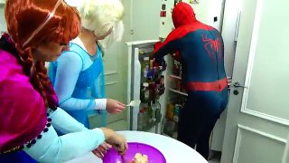 Frozen Elsa & Anna Makeup Disaster vs Maleficent with Spiderman - Fun Superheroes Movie In Real Life