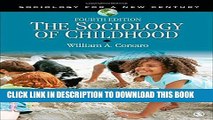 [PDF] The Sociology of Childhood (Sociology for a New Century Series) Full Colection