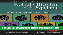 [Read] Rehabilitation of the Spine: A Practitioner s Manual Full Online