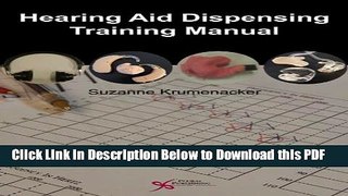 [PDF] Hearing Aid Dispensing Training Manual Ebook Online