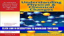 [PDF] Understanding Physical and Chemical Changes: An Interactive Discovery-Based Science Unit for