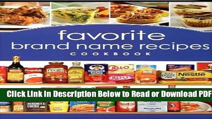 [Get] Favorite Brand Name Recipes Cookbook Free New