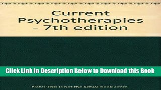 [Reads] Current Psychotherapies - 7th edition Free Books