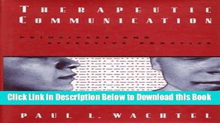 [Best] Therapeutic Communication: Principles and Effective Practice Online Ebook