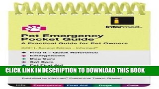 New Book Pet Emergency Pocket Guide