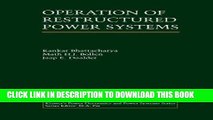 [PDF] Operation of Restructured Power Systems (Power Electronics and Power Systems) Full Online