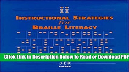 [Get] Instructional Strategies for Braille Literacy Popular New