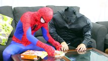 #Spiderman and Batman vs Joker Prank!with Frozen Elsa and Anna! Funny Superheroes in Real Life Prank