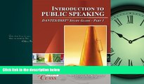 Choose Book Introduction to Public Speaking DANTES / DSST Test Study Guide - Pass Your Class -