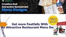 Get More Footfalls With An Attractive Restaurant Menu Design