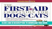 Collection Book The First-Aid Companion for Dogs   Cats (Prevention Pets)
