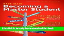 Read Becoming a Master Student (Textbook-Specific Csfi) 14th (fourteenth) Edition by Dave Ellis