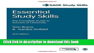 Read Essential Study Skills: The Complete Guide to Success at University (SAGE Study Skills