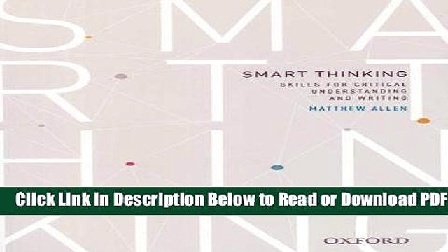 [Get] Smart thinking: Skills for critical understanding and writing, Second Edition - Re-issue