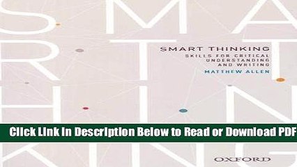 [Get] Smart thinking: Skills for critical understanding and writing, Second Edition - Re-issue
