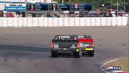 Bagarre entre 2 pilotes NASCAR après un dernier tour de folie !