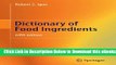 [Reads] Dictionary of Food Ingredients Online Books
