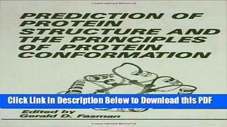 [PDF] Prediction of Protein Structure and the Principles of Protein Conformation Ebook Free