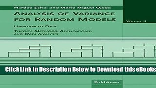 [Reads] Analysis of Variance for Random Models, Volume 2: Unbalanced Data: Theory, Methods,