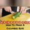 How to make a Cucumber Rose Salad Decoration