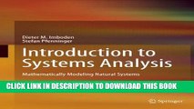 [PDF] Introduction to Systems Analysis: Mathematically Modeling Natural Systems Popular Collection
