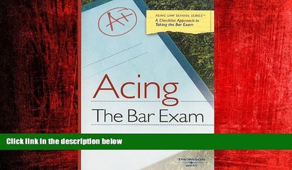 Popular Book Acing the Bar Exam (Acing Series)