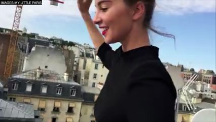 Une voltigeuse monte sur les toits de Paris et affole le web