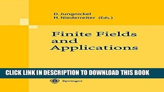 New Book Finite Fields and Applications: Proceedings of The Fifth International Conference on
