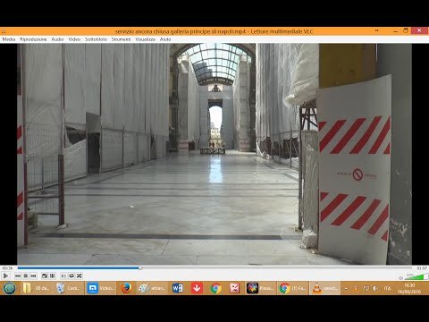 Napoli - Ancora chiusa la galleria Principe di Napoli (06.09.16)