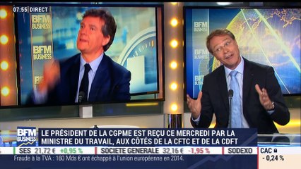 Retenue à la source de l'IR: "Ce n'est pas notre boulot de lever l'impôt pour nos salariés", François Asselin – 07/09