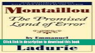 Download Montaillou: The Promised Land of Error  PDF Online