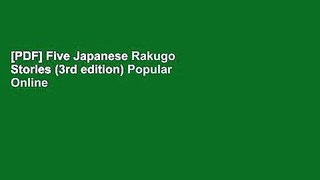 [PDF] Five Japanese Rakugo Stories (3rd edition) Popular Online