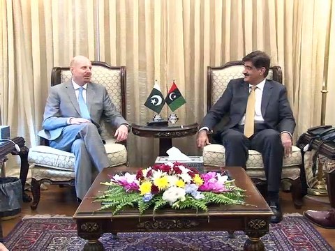 CM Sindh meets on American Consul General Brian Heath (07-09-2016)