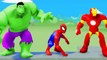 THE AVENGERS - The HULK, Spiderman & Iron Man saved Mickey Mouse! + McQueen Cars Monster Truck !