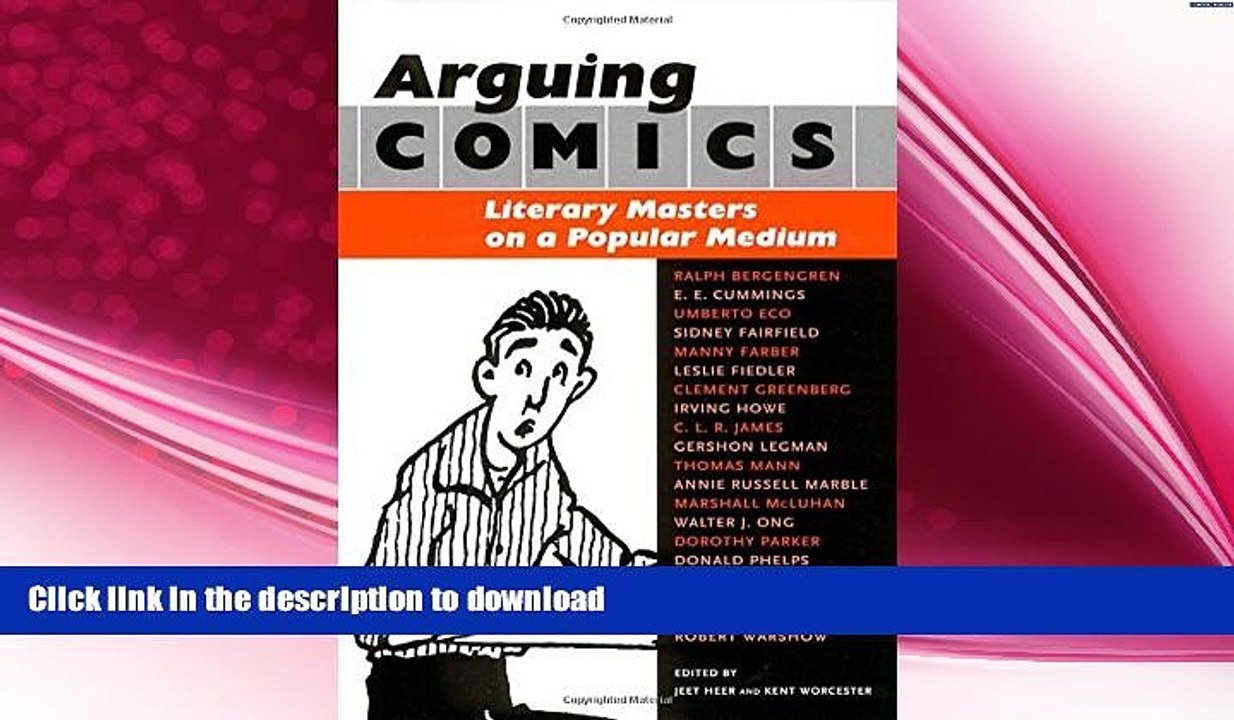 READ  Arguing Comics: Literary Masters on a Popular Medium (Studies in Popular Culture