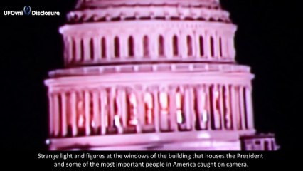 A Giant UFO Seen With Strange Looking Figures In The Capitol Building, D.C. 2014