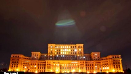 A photographer captured this UFO hovering above the Romanian parliament in Bucharest, Feb 4, 2013 (2)