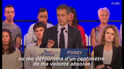 Sarkozy à Poissy : "aucune manipulation ne me détournera de ma volonté"