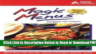 [Get] Magic Menus for People with Diabetes Free New