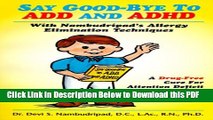 [Read] Say Good-Bye To ADD And ADHD Full Online