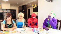 #Spiderman and Frozen Elsa Go BACK TO SCHOOL! w_ Maleficent Teacher, Anna, Joker! Funny Superheroes-jRNyxJiPijQ