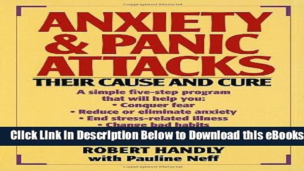[Download] Anxiety   Panic Attacks: Their Cause and Cure Online Ebook