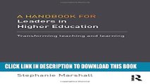 [PDF] A Handbook for Leaders in Higher Education: Transforming teaching and learning Popular Online