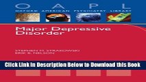 [Best] Major Depressive Disorder (Oxford American Psychiatry Library) Free Books