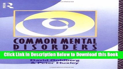 [Download] Common Mental Disorders: A Bio-Social Model Online Books