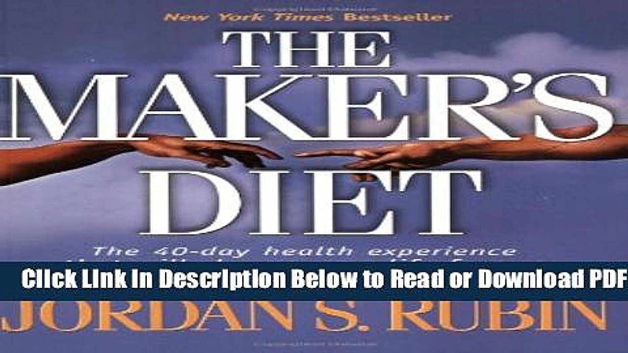 [Download] The Maker s Diet Free Online