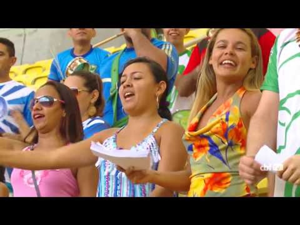 Batucada da torcida brasileira em Manaus