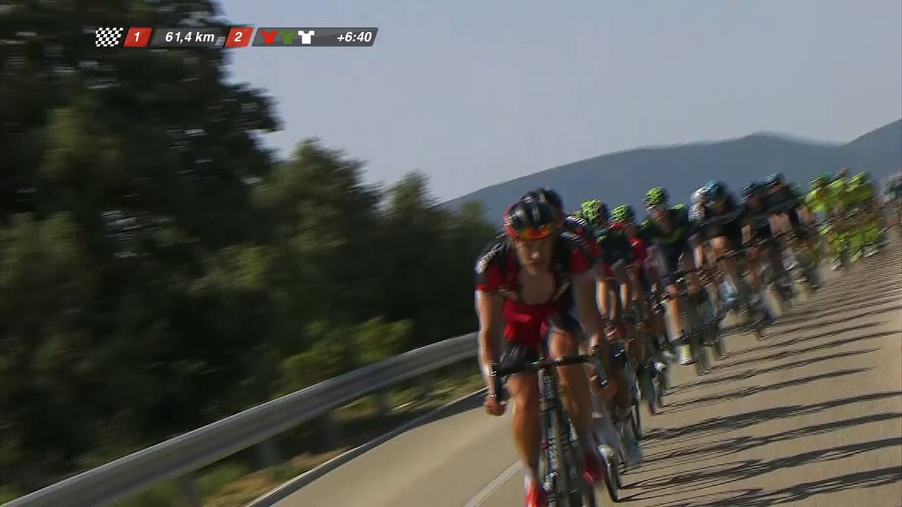Team BMC en cabeza del pelotón / in front of the peloton - Etapa / Stage 17 - La Vuelta a España 2016