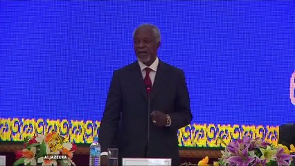Former UN chief Kofi Annan receives frosty reception in Myanmar